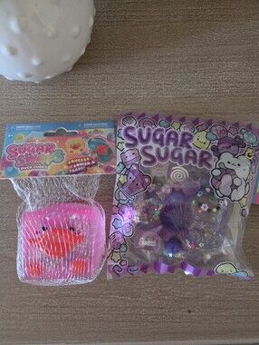 Sugar Swaps 2pc Bundle -Duck Cube Squishy & Gotcha Pouch